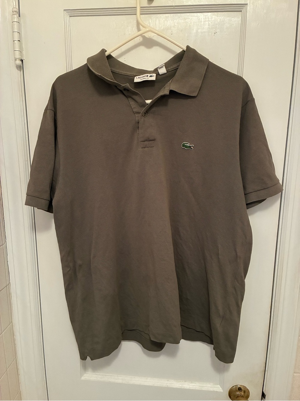 Lacoste Men’s Olive Green Classic Polo SIZE XL Excellent Used Condition EUC